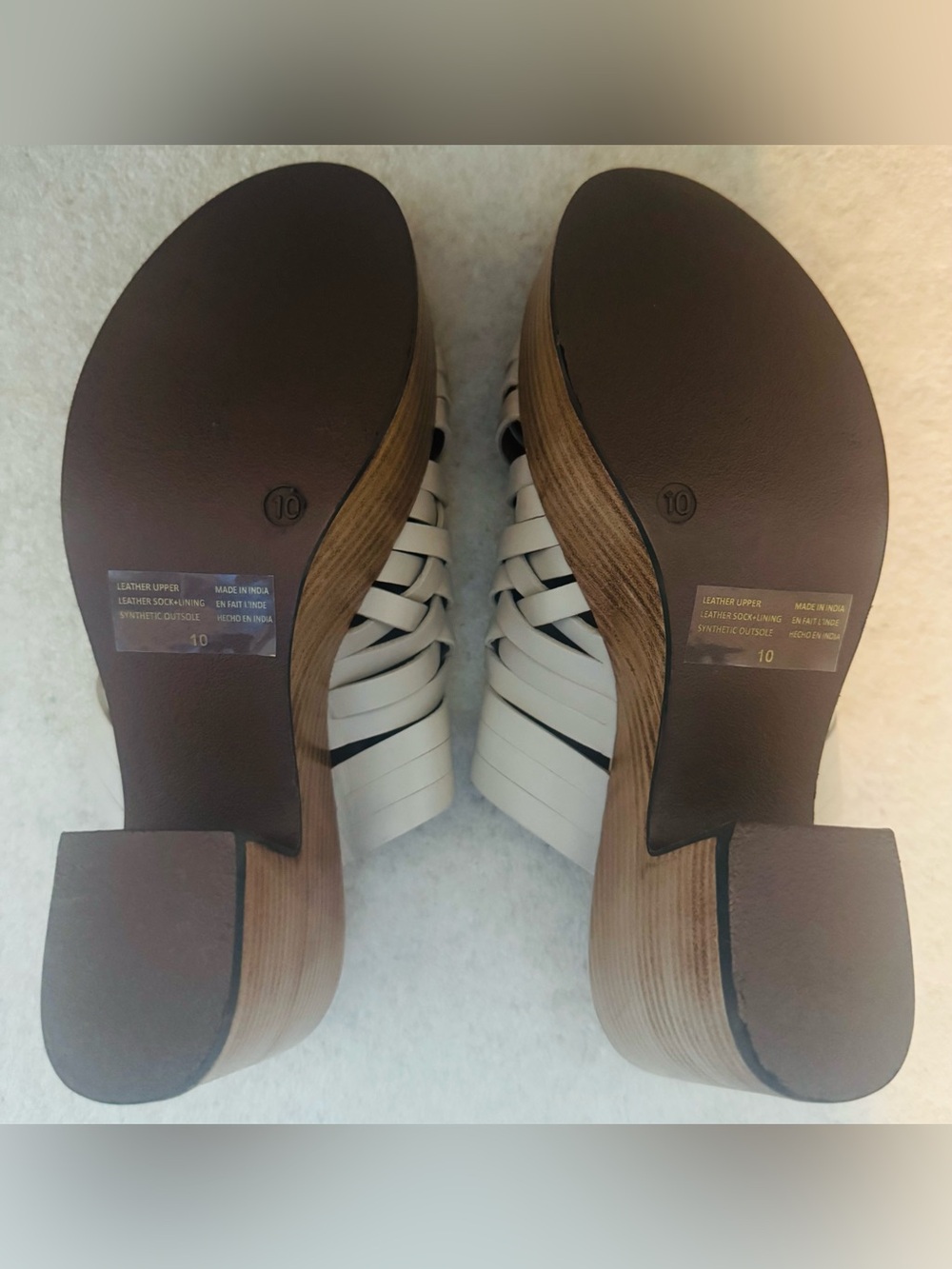 Seychelles “Make You Mine” Wood Bottom Woven Leather Platform Mule - Picture 4 of 9